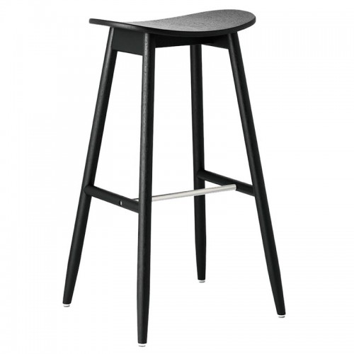 Massproductions Icha bar 스톨 75 cm 블랙 stained oak MR-IC-0310900