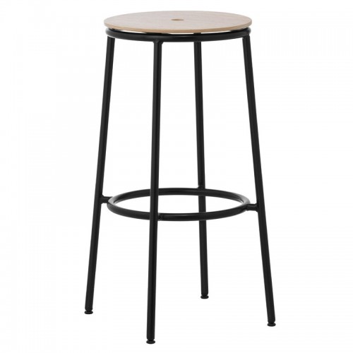 NORMANN COPENHAGEN 노만코펜하겐 Circa bar 스톨 75 cm 블랙 steel - oak NC506090