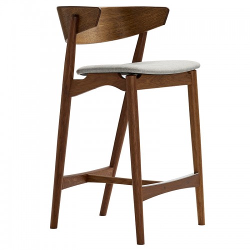 Sibast No 7 bar 스톨 65 cm 스모크 oak - grey Remix 123 SBNO7BS-65-SMO-REMIX123