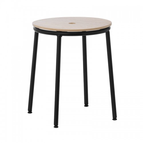 NORMANN COPENHAGEN 노만코펜하겐 Circa 스톨 블랙 steel - oak NC506070