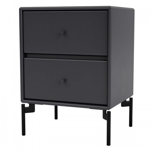 MONTANA FURNITURE 몬타나 Drift nightstand 블랙 legs - 04 Antracite MON6264-BLACK-LEGS-0404