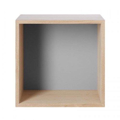 MUUTO 무토 Stacked 2.0 shelf module w/ background 미디움 OAK/라이트 그레이 MU15670