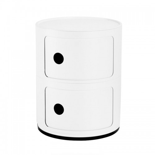 KARTELL 콤포니빌리 Recycled 스토리지 유닛 2 modules 매트 화이트 Kartell Componibili Recycled storage unit  2 modules  matt white 01085