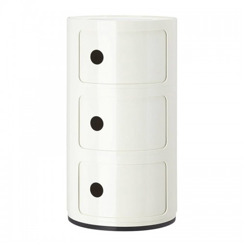 KARTELL 콤포니빌리 스토리지 유닛 3 modules 화이트 Kartell Componibili storage unit  3 modules  white 01080