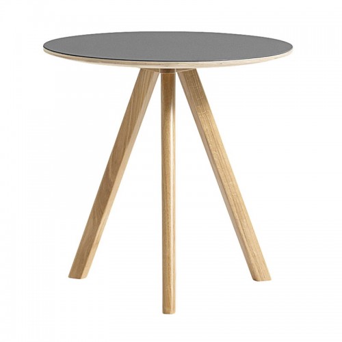 HAY 헤이 CPH20 round 테이블 50 cm 래커 oak - grey lino HA257825-2029000