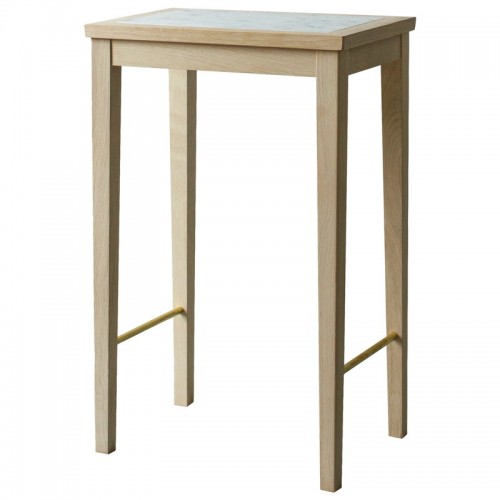 Sibast No 1 사이드 테이블 35 x 25 cm soaped oak - 화이트 marble SB11103-01