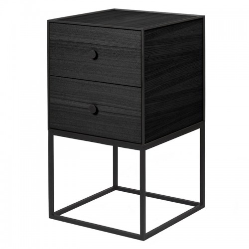 BY LASSEN 바이라센 Frame 35 사이드BOARD with 2 drawers 블랙 stained ash BY39414