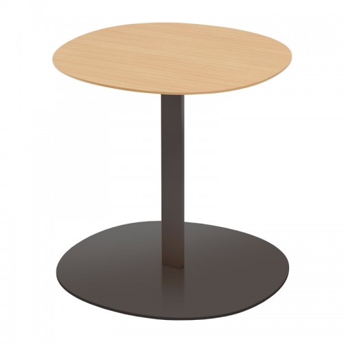 Viccarbe Serra low 테이블 round 블랙 - matt oak VC-SE50RNNQ