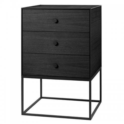 BY LASSEN 바이라센 Frame 49 사이드BOARD with 3 drawers 블랙 stained ash BY39434