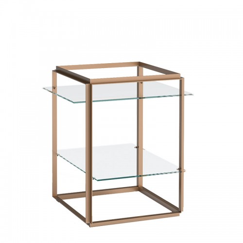 NEW WORKS 뉴 웍스 Florence 사이드 테이블 골드 - clear 글라스 NW40510