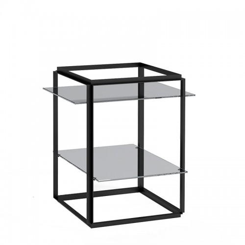 NEW WORKS 뉴 웍스 Florence 사이드 테이블 블랙 - 스모크 글라스 NW40520