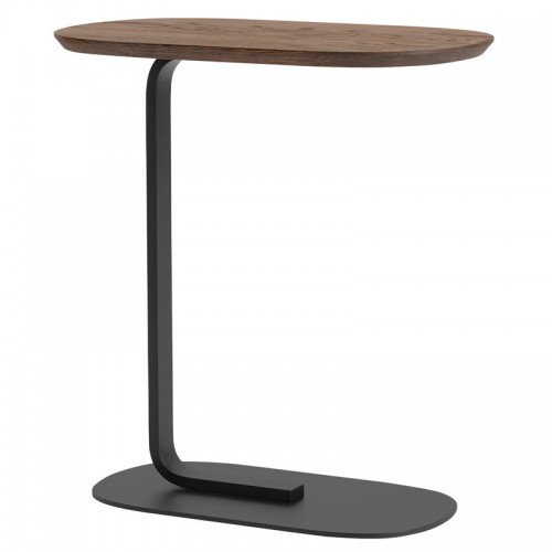 MUUTO 무토 Relate 사이드 테이블 h. 60 5 cm 스모크 solid oak - 블랙 MU13900
