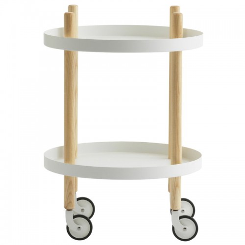 NORMANN COPENHAGEN 노만코펜하겐 Block 테이블 trolley round 화이트 NC602197