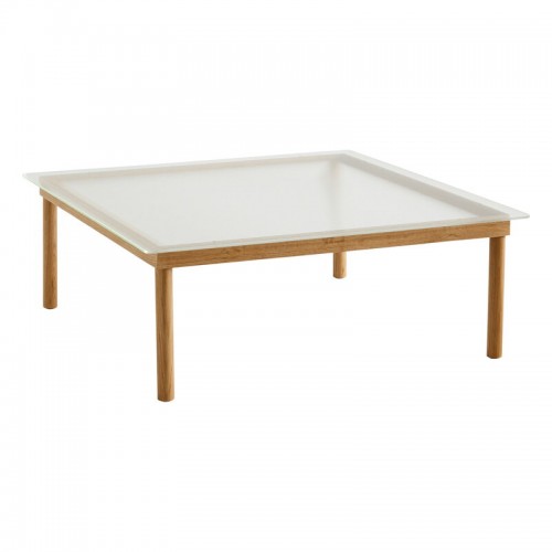 HAY 헤이 Kofi 테이블 100 x cm 래커 oak - reeded 글라스 HA941755