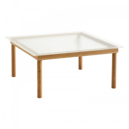 HAY 헤이 Kofi 테이블 80 x cm 래커 oak - reeded 글라스 HA941729