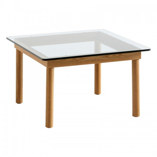 HAY 헤이 Kofi 테이블 60 x cm 래커 oak - clear 글라스 HA941701