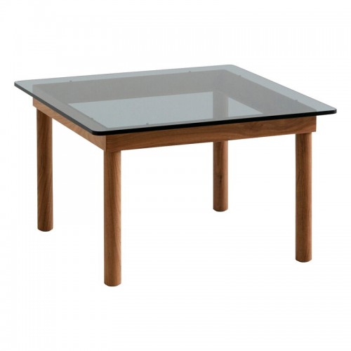 HAY 헤이 Kofi 테이블 60 x cm 래커 walnut - grey 글라스 HA941711
