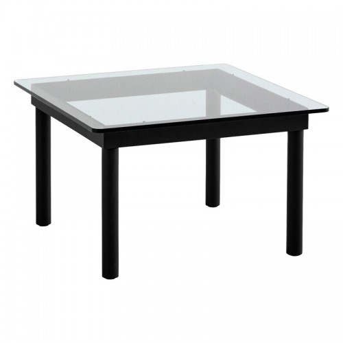 HAY 헤이 Kofi 테이블 60 x cm 블랙 래커 oak - clear 글라스 HA941713
