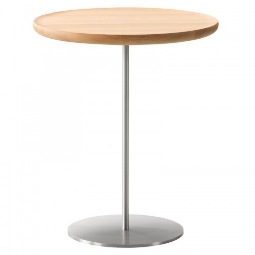 FREDERICIA 프레데리시아 Pal 테이블 44 cm 스테인리스 스틸 - oiled oak FRE6755-SS-LOO