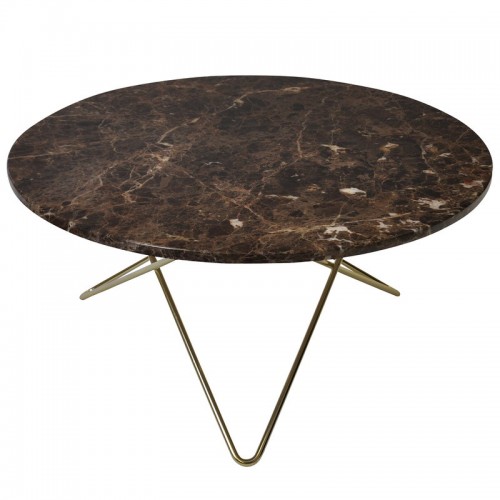 OX DENMARQ 옥스덴마크 O 테이블 브라스 - brown marble OD-OX30203-26