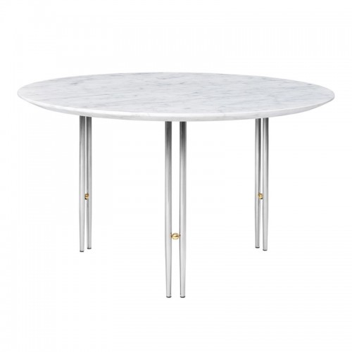 GUBI 구비 IOI coffee 테이블 70 cm 크롬 - 화이트 marble GB10036992