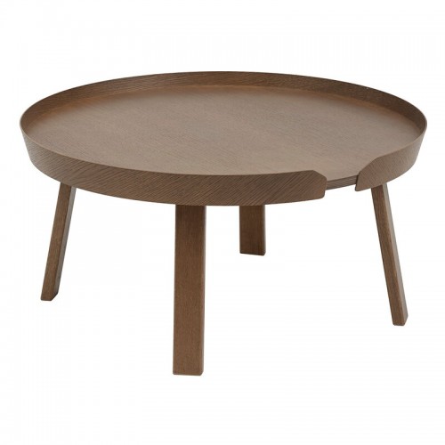 MUUTO 무토 Around coffee 테이블 라지 stained 다크 brown MU60039