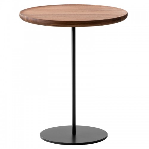FREDERICIA 프레데리시아 Pal 테이블 44 cm 블랙 steel - oiled walnut FRE6755-38CM-BL-OW