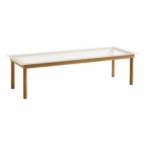 HAY 헤이 Kofi 테이블 140 x 50 cm 래커 oak - reeded 글라스 HA941785