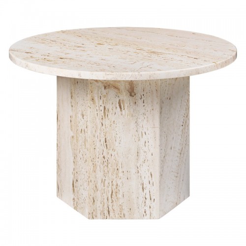 GUBI 구비 Epic coffee 테이블 round 60 cm 화이트 travertine GB10042381