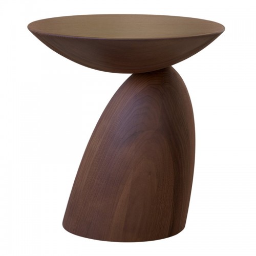 EERO AARNIO ORIGINALS 에로 아르니오 Wooden Parabel 테이블 small walnut EAEE200002