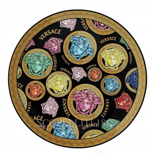 베르사체 NEW Service 접시 33 cm 메두사 Amplified Multicolour Versace NEW Service Plate 33 cm Medusa Amplified Multicolour 02427