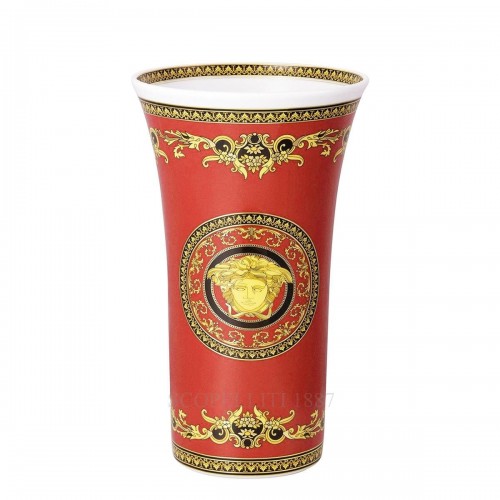 베르사체 메두사 Red 화병 꽃병 26 cm by 로젠탈 Versace Medusa Red Vase 26 cm by Rosenthal 02282