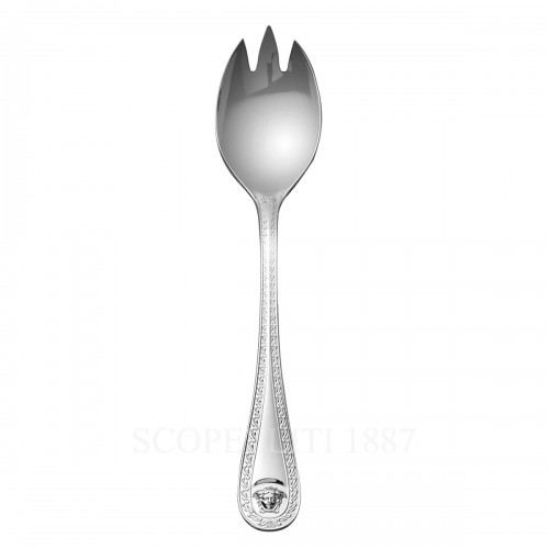 베르사체 샐러드 Fork 라지 메두사 커트러리 실버 접시 Versace Salad Fork Large Medusa Cutlery Silver Plated 02200