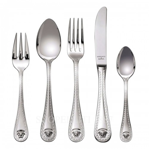 베르사체 30 pcs Gift Set 메두사 커트러리 실버 접시D Versace 30 pcs Gift Set Medusa Cutlery Silver Plated 02177