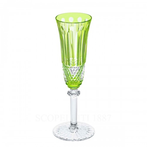 SAINT LOUIS Tommy 샴페인 Flute Light 그린 Saint Louis Saint Louis Tommy Champagne Flute Light Green 01740