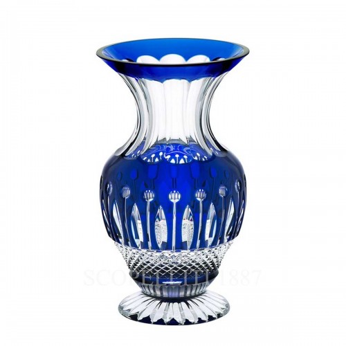 SAINT LOUIS Tommy 크리스탈 화병 꽃병 블루 Saint Louis Saint Louis Tommy Crystal Vase Blue 01661
