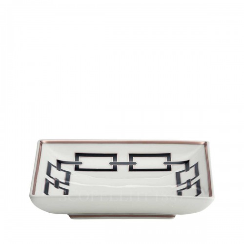 GINORI 1735 Ginori 사각 스퀘어 볼 Catene 블랙 Ginori 1735 Ginori Square Bowl Catene Black 01610
