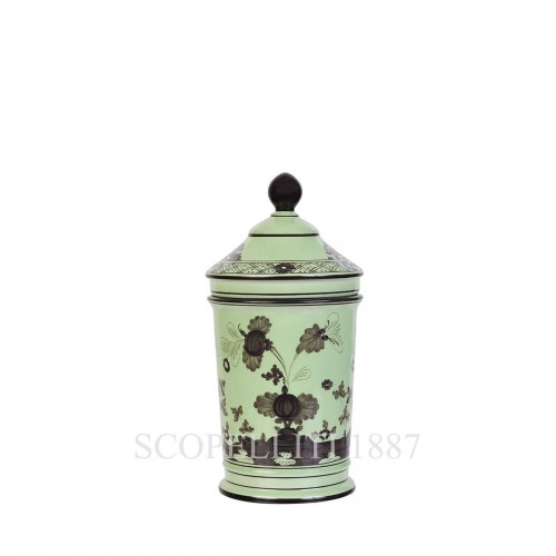 GINORI 1735 Pharmacy 화병 꽃병 With Lid 오리엔트E Italiano Bario Ginori 1735 Pharmacy Vase With Lid Oriente Italiano Bario 01493