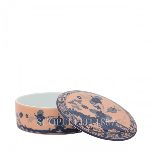 GINORI 1735 Round Box With Lid 오리엔트E Italiano Cipria Ginori 1735 Round Box With Lid Oriente Italiano Cipria 01420