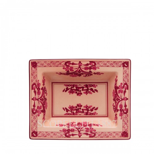 GINORI 1735 직사각형 Vide Poche 오리엔트E Italiano Vermiglio Ginori 1735 Rectangular Vide Poche Oriente Italiano Vermiglio 01381