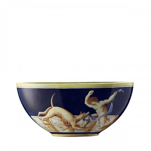 GINORI 1735 Ginori Gio Ponti 오발 볼 Putto con Cane Ginori 1735 Ginori Gio Ponti Oval Bowl Putto con Cane 01360