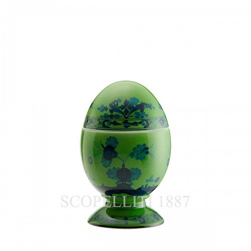 GINORI 1735 Small 커버ED 에그 오리엔트E Italiano Malachite Ginori 1735 Small Covered Egg Oriente Italiano Malachite 01352