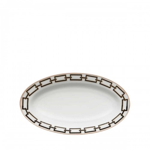 GINORI 1735 Ginori 오발 플래터 Small Catene 블랙 Ginori 1735 Ginori Oval Platter Small Catene Black 01281