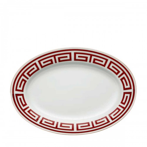 GINORI 1735 오발 플래터 미디움 Labirinto Red Ginori 1735 Oval Platter Medium Labirinto Red 01274