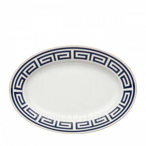 GINORI 1735 Flat 오발 플래터 라지 Labirinto 블루 Ginori 1735 Flat Oval Platter Large Labirinto Blue 01267