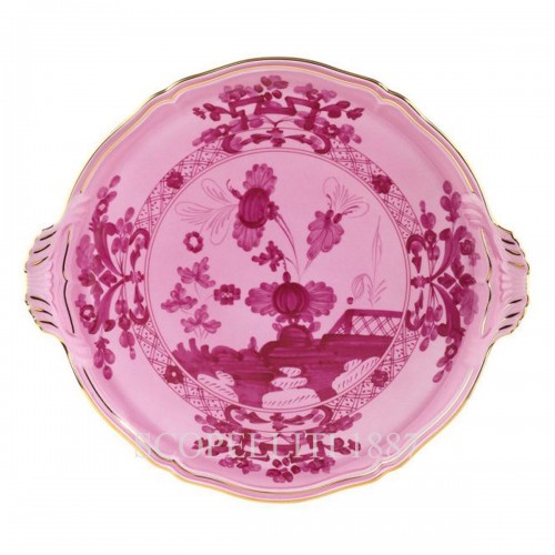 GINORI 1735 Round 케이크 접시 오리엔트E Italiano Porpora Ginori 1735 Round Cake Plate Oriente Italiano Porpora 01124