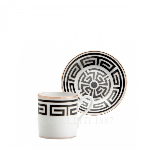 GINORI 1735 Coffee 컵앤소서 Labirinto 블랙 Ginori 1735 Coffee Cup and Saucer Labirinto Black 01043