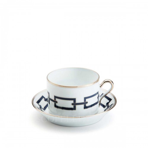 GINORI 1735 Ginori 티 컵앤소서 Catene 블루 Ginori 1735 Ginori Tea Cup and Saucer Catene Blue 01038