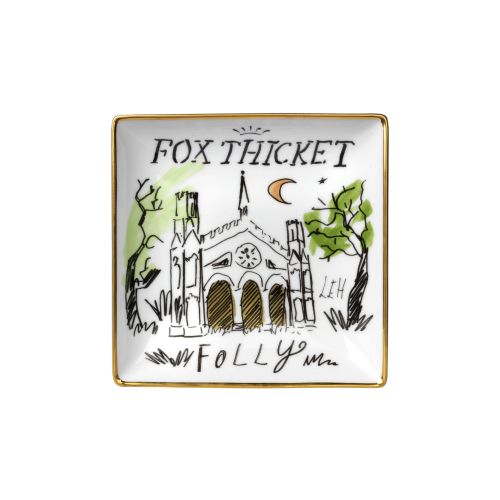 지노리 1735 Designer 사각 스퀘어D vide poche Fox Thicket Folly Ginori squared 01069
