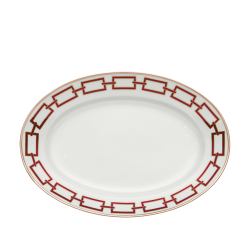 지노리 1735 플래터 Catene Scarlatto Ginori Platter 00872